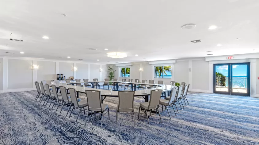 Event and meeting space overlooking the Gulf