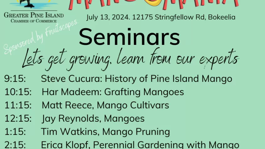 Schedule of seminars