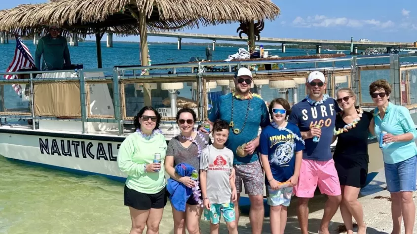 Family on a Nautical Tiki Cruise