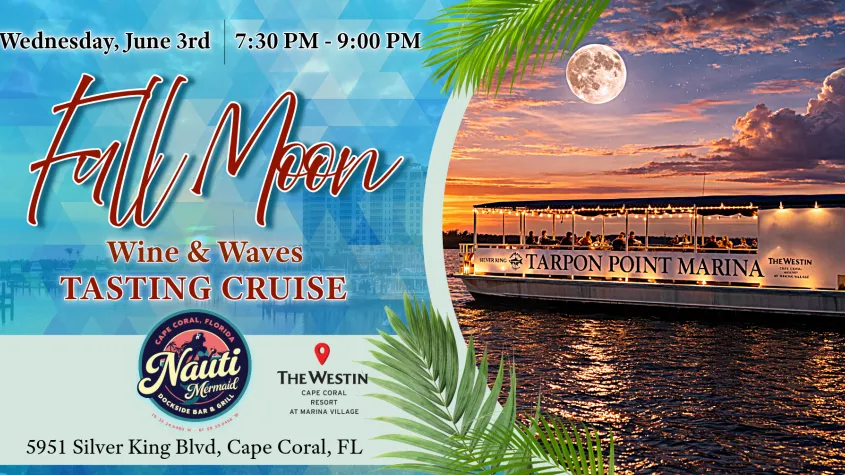 Full Moon Wine & Waves Tasting Cruise - Jun 3, 2026