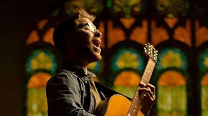 Ryan Biter playing guitar