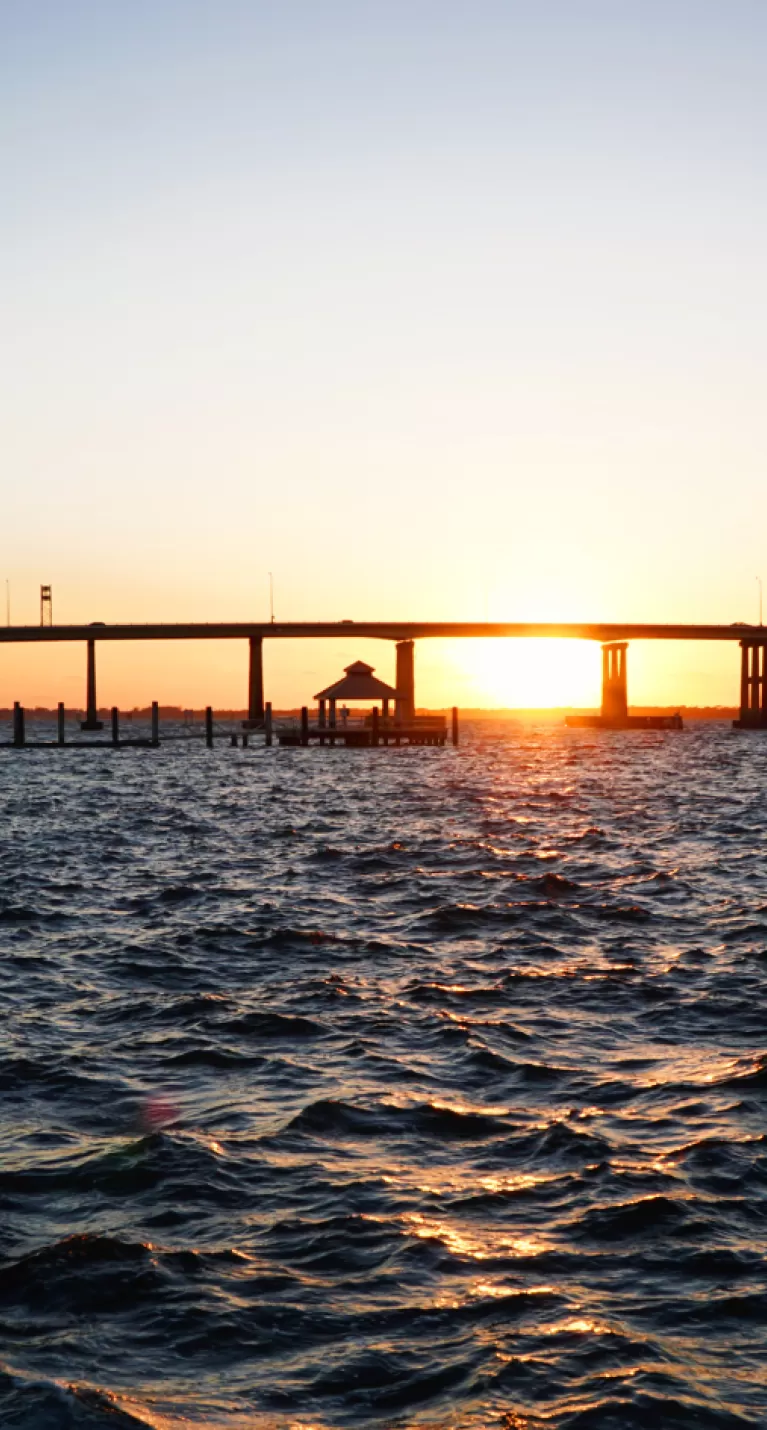 Downtown FM Bridge Sunset