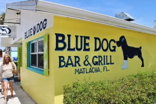 Blue Dog Bar Exterior